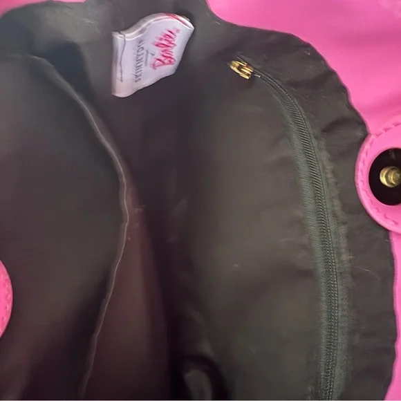 Pink Barbie Faux Fur Handbag - Picture 4 of 4